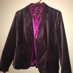 GAP Purple Velvet Blazer